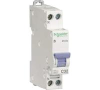 disjoncteur phase + neutre - schneider duoline xp - 32 ampères - courbe c - 20729