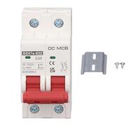 Disjoncteur Photovoltaïque Disjoncteur Miniature IP65 Miniature DC étanche 2P 1000V 20A 6KA PA66 Boîtier Interrupteur de Déconnexion Solaire DC pour Système Solaire