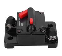 Disjoncteur, Porte-fusible à Réinitialisation Automatique, Interrupteur Automatique étanche en Cuivre Dc12-42v Rouge, Avec Couvercle en Plastique de Protection étanche(80A)