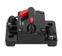Disjoncteur, Porte-fusible à Réinitialisation Automatique, Interrupteur Automatique étanche en Cuivre Dc12-42v Rouge, Avec Couvercle en Plastique de Protection étanche(100A)