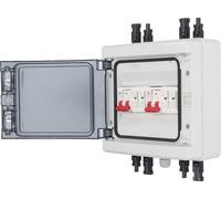 Disjoncteur PV DC 500V 32A IP65 Interrupteur d'isolation 2 in 2 Out avec boîte de protection
