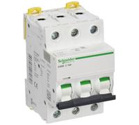 Schneider Electric Disjoncteur A9F74316 IC60N Acti9 3P 16A Courbe C 50/60 Hz Blanc