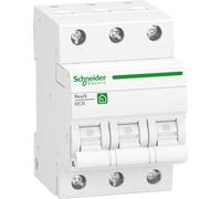 Disjoncteur Schneider Electric Resi9 3P, 10 A, courbe de déclenchement B, 10 kA R9F27310