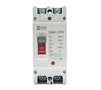 Disjoncteur solaire à boîtier moulé 2P DC 500 V MCCB, protection contre les surcharges, for installation photovoltaïque PV 100 A 125 A(160a)