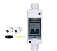 Disjoncteur solaire IP65 2P AC400 V, interrupteur de séparation photovoltaïque pour systèmes PV et systèmes hybrides solaires éoliens, boîtier en ABS avec extinction à l'arc, 6-125 A (50 A)