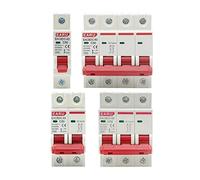 Disjoncteur solaire miniature 1000 V CC 1P, 2P, 3P, 4P, protection contre les surcharges, 6 A, 10 A, 16 A, 20 A, 25 A, 32 A, 40 A, 50 A, 63 A, MCB photovoltaïque(25 V,3P)