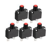 Disjoncteur surcharge SOURCING MAP 5 pcs AC 125V/250V 15A bouton poussoir Coupe-circuit de surcharge pour le compresseur air