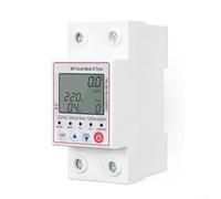 Disjoncteur WiFi 63 A avec télécommande par application, mesure bidirectionnelle réelle, écran LCD, sur/sous-tension d'énergie domestique