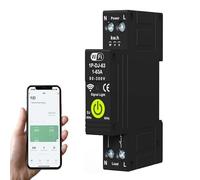 Disjoncteur WiFi intelligent, compteur d'énergie Tuya, mesure bidirectionnelle, fonction prépayée, compatible Alexa