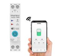 Disjoncteur WLAN 63 A, 230 V, unipolaire, montage sur rail DIN, compatible Smart Life, avec minuterie