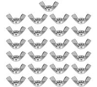 Disnace 25 Pièces Ecrou Papillon en acier inoxydable Écrous à Oreilles Ecrous à Ailette Filetage Métrique Femelle Outils Bricolage Outils Pour la Fixation Accessoire Bricolage Couleur Argent (M10)