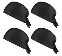 Disnace Lot de 4 PCS Toque de Chef, Bandana Chef en Polycoton Ajustables,Toque de Cuisinier,Chapeau de Travail Unisexe Idéal pour Restaurants, Cuisines, Boulangeries, Cafés,Hôtel et Supermarché