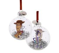 Disney 100 Boule de Noël en verre Boisé
