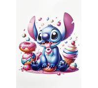 Disney Affiche Décorative Murale de la Série de Dessins Animés Stitch avec Impression Douce sur Papier Lustré 40x30cm Sans Cadre