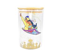 Disney Aladdin Bocal de Rangement en Verre avec Couvercle - 950 ML - Aladdin - Cadeau pour Adultes