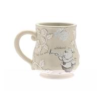 Disney - Alice au pays des merveilles - Tasse rose en relief - Le lapin blanc - Décoration et articles ménagers H 10 cm x L 12 cm x P 9 cm