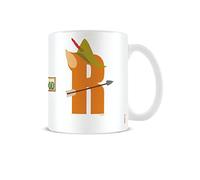 Disney Alphabet Mug personnalisé (R pour Robin des Bois) 325 ml Tasse à café en céramique dans une boîte cadeau Disney - Produit officiel, vert