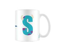 Disney Alphabet Mug personnalisé (S pour Sulley Design) Tasse à café en céramique 325 ml dans une boîte cadeau Disney - Produit officiel