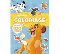 Disney Animaux - Coloriage avec plus de 100 stickers (Roi Lion) - Collectif - Hemma - broché - Document jeunesse