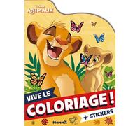 Disney Animaux - Vive le coloriage ! (Simba et Nala) - Collectif - Hemma - broché - Document jeunesse