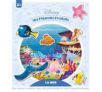 DISNEY BABY - Pochettes stickers mousse repositionnables - La mer - Walt Disney Company - Hachette Disney - Livre-jeu