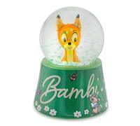 Disney Bambi and Thumper Jolie boule à neige lumineuse pour adulte avec paillettes tourbillonnantes | 7,6 cm de haut