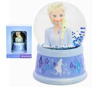 Disney Boule à neige décorative La Reine des Neiges 9,5 cm, figurine de collection dans une boîte cadeau, verre et base en plastique de qualité supérieure pour garçons et filles, décoration pour la