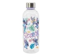 Disney Bouteille d'Eau 850 ml Stitch avec Motifs Tropicaux Multicolore