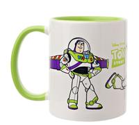 Widdop and Co. - Disney Buzz l'Éclair - Toy Story - Tasse en grès émaillé vert/blanc - Produit sous licence officielle Disney (325 ml).