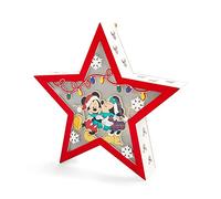Disney Calendrier de l'Avent en bois avec LED Mickey et Minnie Mouse