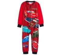 Disney Cars Grenouillère en polaire tout en un pour enfants garçons Lightning McQueen Pyjamas Mater combinaison de nuit, multicolore, 6-7 Years