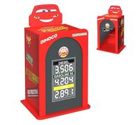 Disney Cars Lightning McQueen Table de chevet pour enfants | Pompe à essence Dinoco, Étagère de rangement à 2 niveaux, Table d'appoint fantaisie, Pour chambre d'enfant