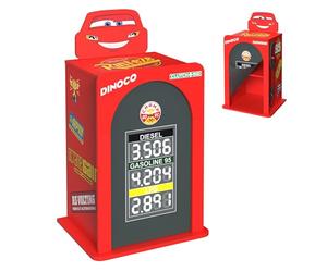 Disney Cars Lightning McQueen Table de chevet pour enfants | Pompe à essence Dinoco, Étagère de rangement à 2 niveaux, Table d'appoint fantaisie, Pour chambre d'enfant