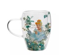 Mug | Disney | Mug En Verre Cendrillon Decoratif Floral