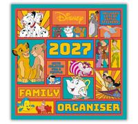 Disney Classics 2027 Family Organiser Calendar (With Stickers and Pocket)