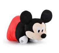 Disney Coussin Peluche 2 en 1 pour Enfant Mickey Mouse - Coussin Peluche Ultra-Doux à câliner pour Enfant, avec Fermeture Auto-agrippante, Multi-usages