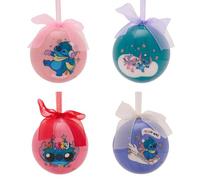 Disney Couture Noël Babiole Ensemble De 4 80mm Amusant Modèles avec Rubans sur Haut