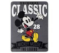 Disney Couverture Mickey Mouse « A Classic » Micro Raschel, 116,8 x 152,4 cm, Multicolore