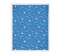 Disney Couverture Polaire avec Doublure en Sherpa sous Licence Officielle Lilo et Stitch, Couverture Ultra-Douce | Motif Blue Paradise | Idéale pour la Maison, Les soirées Pyjama et Le Camping