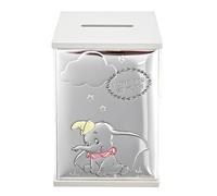 Disney - Dumbo - Tirelire en plaqué argent véritable - Fabriquée en Italie - Produit sous licence officielle Disney - Articles pour la maison - Pour les petites années, les adultes, les crèches, les