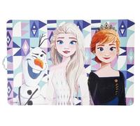 Disney Elsa Anna Olaf Set de table lavable en plastique pour petit déjeuner et déjeuner 42 x 28 cm