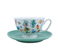 Disney Ensemble tasse et soucoupe Alice au pays des merveilles - Passe au lave-vaisselle - Tasse et soucoupe - Cadeaux Alice au pays des merveilles