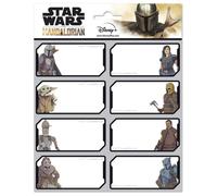 Disney étiquettes Star Wars 2 auto-adhésives blanc/noir 16 pcs
