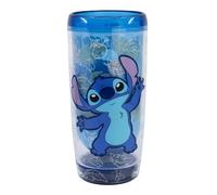 Disney Gobelet 625ml à Double Paroi Stitch Dropsafe Collection Ohana Bleu