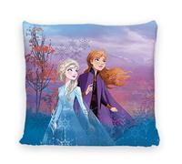 Disney Home Frozen Coussin décoratif avec Rembourrage et Fermeture éclair, 40x40cm à Lancer Superbe pour canapé, Salon Chambre Coucher Doux, 1 Stück (1er Pack), Elsa, Anna