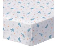 Disney Home Frozen Drap-Housse imprimé lit 1 Personne La Reine des Neiges 2 Sisters | 100% Coton | Oeko-TEX | Drap Housse Enfant 90x190 cm | Blanc