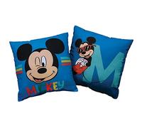 Disney Home Mickey Classic Coussin | 100% Polyester | OEKO-TEX | 40x40 cm | Imprimé Garçon | Bleu