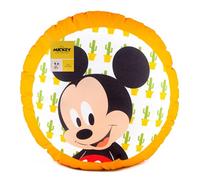 Disney Home Mickey Mouse et Minnie Mouse Coussin décoratif avec Rembourrage 40 cm Rond,Superbe Coussin décoratif pour Chambre de bébé, canapé, Coussin Douillet