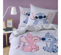 Disney Home Stitch Happy Parure de lit 100% Coton - Licence Officielle