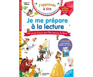 Disney - Je me prépare à la lecture avec les grands classiques Disney - Cahier de vacances 2026: Grande Section - CP (dès 5 ans)